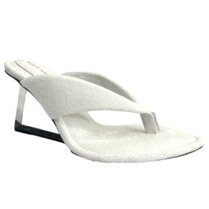 Good American Cinder F*cking-Rella heel White Size 8